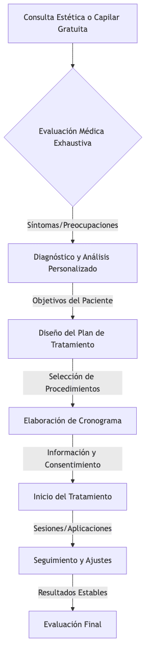 Diagrama de flujo del proceso de diseño del plan de tratamiento en Santé