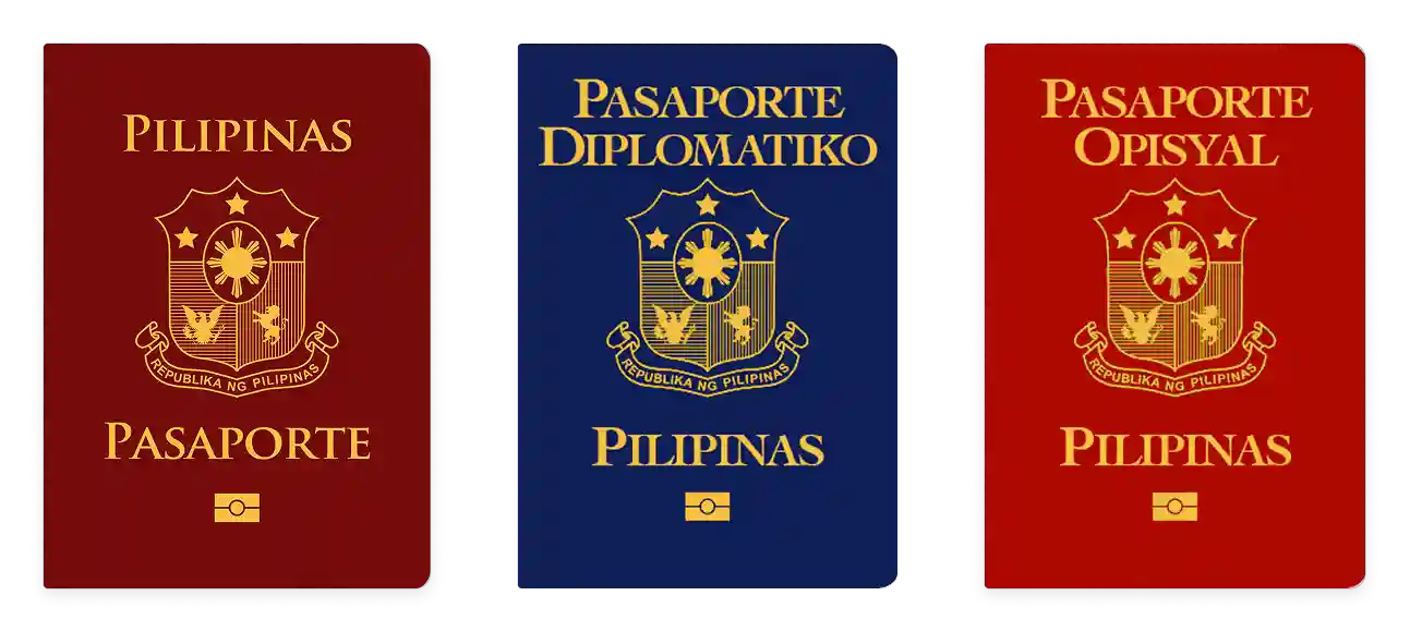 Three types of passports: Ordinary Passport, Diplomatic Passport and Official Passport